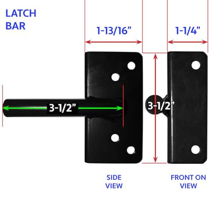 Self-Closing Vinyl Fence Gate Hardware Kit - Black, Single Gate, Includes 2 Hinges, 1 Lockable Latch with Screws (Lockable Both Sides), Case of 6 - size: Self Close Black Kit - Case - 6 Count