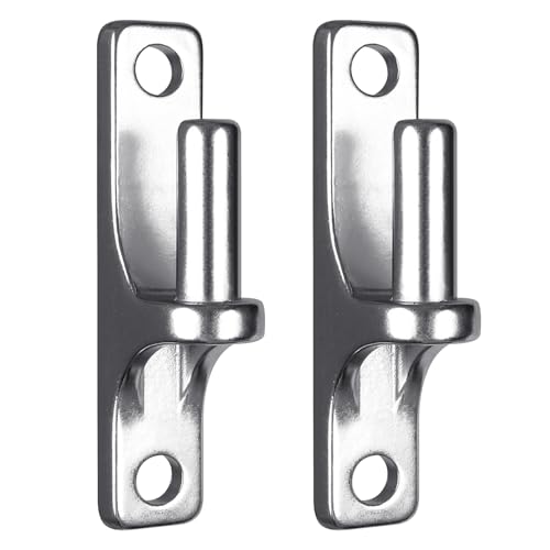 Insaga Wall Mount Gate Hinge Heavy Duty One Piece with Non-Welded Design for Long-Lasting Use, Fits Female Hinge 5/8'' for Outdoor Farm Fence Barn Gates, Can be Used on Wood or Concrete, 2Pack - color: Wall hinge-A