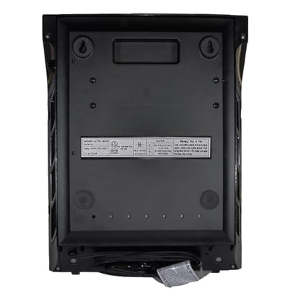 Heat Storm Wave Floor to Wall Infrared Space Heater with Attachable Feet, Remote Control, Built in Thermostat, 500-1000 Watts, 13x4x17 in, With Feet - color: With Feet