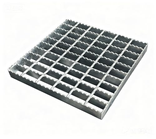 12in Serrated Galvanized Steel Driveway Drain Grate-B125 Anti Slip Metal Catch Basin Grate for 12" Concrete Catch Basin,Outdoor Drainage Grates for Garage,Sewer,Kitchen,Factory(12x11.8 in) - color: Galvanized Steel 1 Pack, size: 12x12in