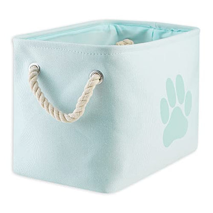 Bone Dry Pet Storage Collection Collapsible Bin, Small Rectangle, Aqua - color: Aqua, size: Small Rectangle