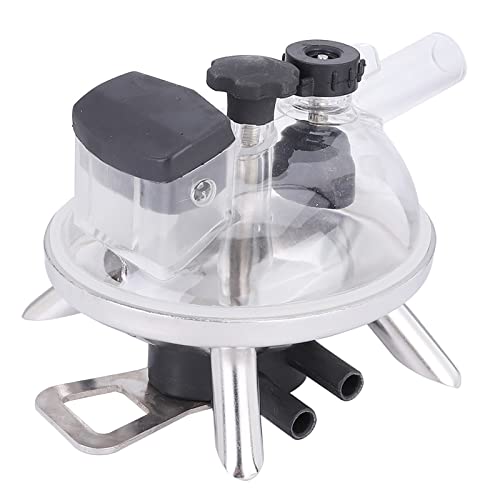 240cc Milking Claw | Food Grade PC & Stainless Steel Milk Collector for Cows/Sheep | Adjustable Pressure Valve, Easy - Hang Design | Milking Machine Accessory
