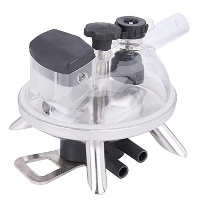 240Cc Milking Claw for Farm Cows and Sheep, Stainless Steel Milk Collector Tool with Durable Base, Essential Milking Machine Accessory