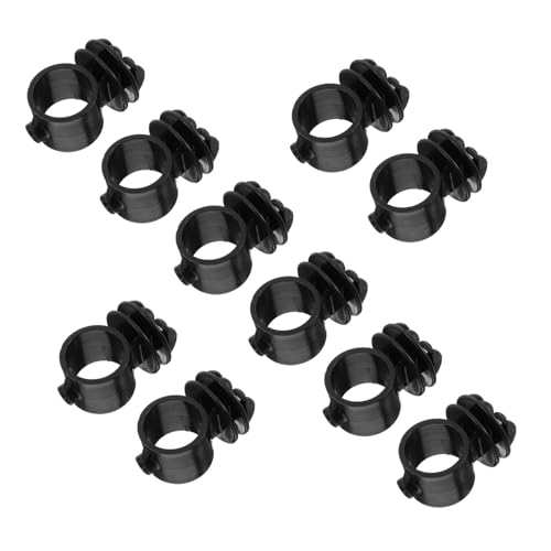 Milisten 10pcs Electric Fence Insulators High Voltage Tolerance Stable Mounting for Farm Use Uniform Wire Spacing for Livestock Fencing Accessories - color: Black