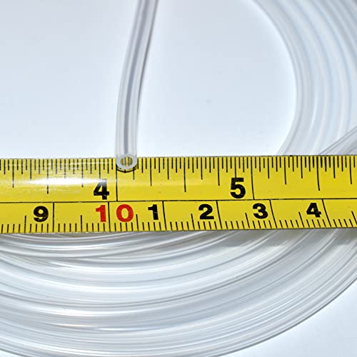 Ultra Clear Platinum Silicone Tubing - Food & Medical Grade - High Temp Hose (25 Feet, 3/32" ID x 5/32" OD) - size: 3/32" ID x 5/32" OD