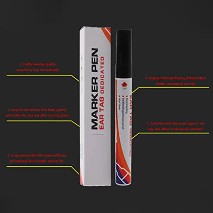 Ear-Tag Marking Pen Livestock Control Swine Cow Sheep Identification Tools Lightweight Livestock Supplies Ear-tag Marking Pen