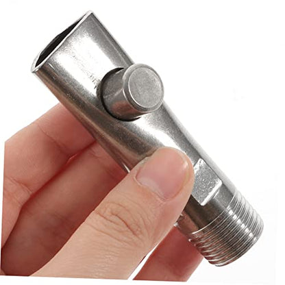 5pcs Automatic Stainless Steel Pig Waterer Piglets Drinking Tools Efficient Nipple Drinkers Leak Design for Livestock Easy Maintenance and Water Conservation