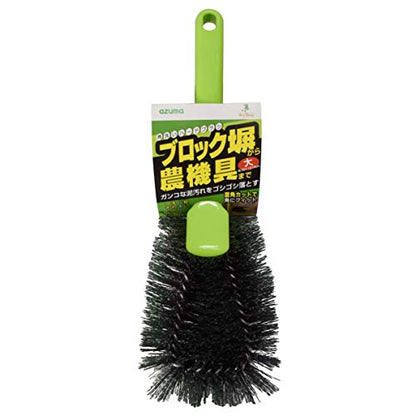 Azuma AZ655 Hard Corner Washing Brush, Large, Width 3.5 inches (9 cm), Total Length 9.8 inches (25 cm), Removes Stubborn Mud Dirt