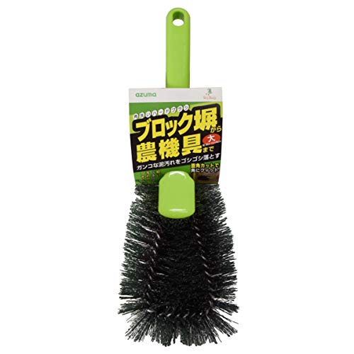 Azuma AZ655 Hard Corner Washing Brush, Large, Width 3.5 inches (9 cm), Total Length 9.8 inches (25 cm), Removes Stubborn Mud Dirt