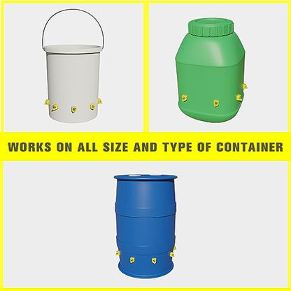 Chicken Waterer Nipples, Horizontal Side Mount, Anti-Leak Automatic Water System for Poultry, Suitable for Chickens, Duck, Quail, Pack of 12, Includes Drill Bit & Installation Tool