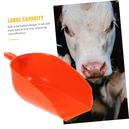 Abaodam Livestock Shovel Reusable Farm Food Scoop for Poultry and Livestock Ergonomic Handle Design for Farm Feeding and Garden Use