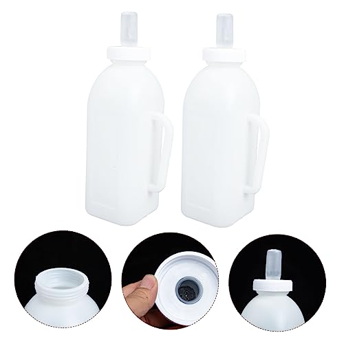 BESPORTBLE 2L Calf Nursing Bottle 4-Pound Feeder Handle Silicone Calf Milk Bottle for Animal Feeding