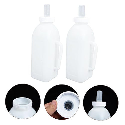 BESPORTBLE 2L Calf Nursing Bottle 4-Pound Feeder Handle Silicone Calf Milk Bottle for Animal Feeding