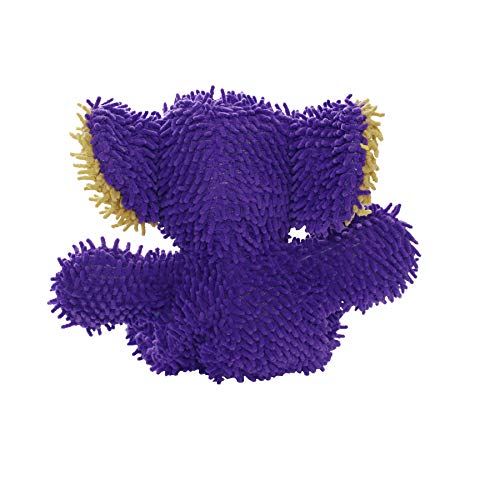 MIGHTY® 2 Pack Microfiber Medium Elephant Dog Toys | Ultra Durable Plush Toy with Multiple Layers & Reinforced Seams , Washable and Floats , Mighty® Construction - color: 2PK Elephant Purple