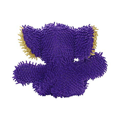 MIGHTY® 2 Pack Microfiber Medium Elephant Dog Toys | Ultra Durable Plush Toy with Multiple Layers & Reinforced Seams , Washable and Floats , Mighty® Construction - color: 2PK Elephant Purple
