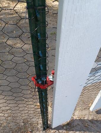 T-Post Gate Hinge Pins - Hang a gate of Any Farm or Garden from a Metal T Post - Outdoor Chain Link Fence Gate Hinges, Set of 2 - size: 2 Pack
