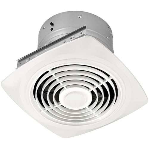REEPLAR 8-Inch Ceiling Mount Exhaust Fan, 200 CFM Powerful Ventilation, Replacement for 505 Vertical Discharge Exhaust Fan, Fits 8" Roof Duct System, Ideal for Kitchen, Bathroom and Laundry Room