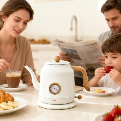 1.2L Electric Gooseneck Kettle with thermometer, Tea Kettle for Boiling Water, Gooseneck Electric Kettle for Coffee & Tea - color: 1.2L