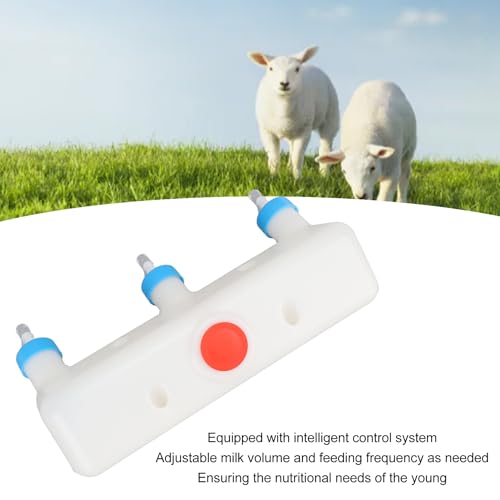 SYH&AQYE Goat Milk Jug, 3 Pacifier Small Animal Milk Feeder Piglet Puppy Baby Lamp Goat Milk Feeder Farm Drinking Equipment for Farm Lamb Dog Piglet