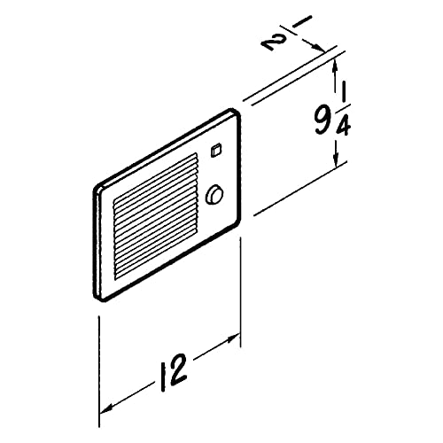 Broan-NuTone Wall Heater, White Grille Heater with Built-In Adjustable Thermostat, 750/1500W, 120/240V AC - size: 750/1500W