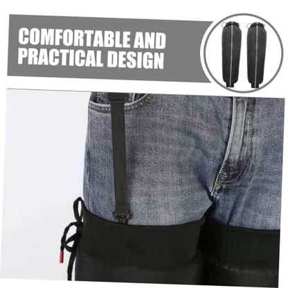 Healifty Outdoor Calf Gaiters for Motorcycle Riding Insulated Windproof Leg Covers with Reflective Material for Night Visibility for Cold Weather and Electric Bike Use