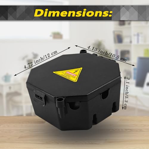 MIARALA Black Open Splice Junction Box (2 Pack), Electrical Splice Box Wire Junction Box with Cover V0 Flame Retardant Rating(Highest Level) - size: 2 pack