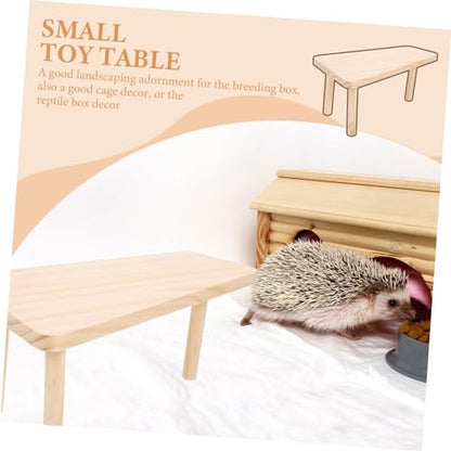 BESPORTBLE Wooden Small Pet Platform for Chickens Multi-Purpose Resting Spot Safe Wooden Material for Guinea Pigs and Small Pets Private Space for Rest and Play