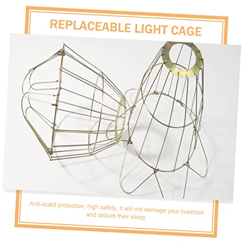 Yardwe 3pcs Wear-Resistant Heating Bulb Cages High-Temperature Resistant Lamp Covers for Reptiles Chickens and Livestock Safe Easy to Install Bulb Shields