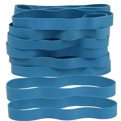 AIWOQI Rubber Bands Size#107 Heavy Duty Big Wide rubber band 30PCS Elastic Bands for Office Supply Trash Can File Folders Litter Box Rubber Bands (Blue) - color: Blue