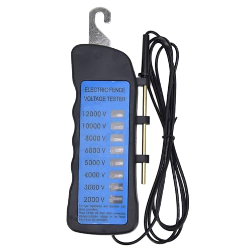 Voltage Meter, Clapmeter Waterproof Fence Tester Voltage Neon Indicator Light