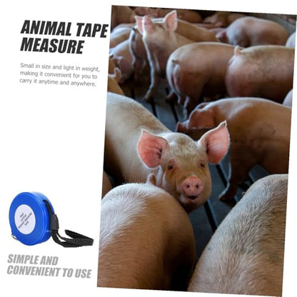 Animal Measuring Tape 2.5m Blue Cattle and Pig Weight Tape Measure for Dairy Cow Chest and Body Livestock Measurement Tool for Farm Use Style
