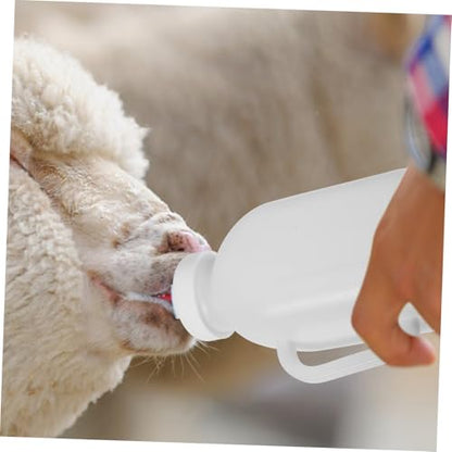 Outanaya Lamb Feeding Bottle Handle Calf Nursing Bottle for Small Animals Pet Feeding Container for Goats and Lambs Reusable Design for Farm Use