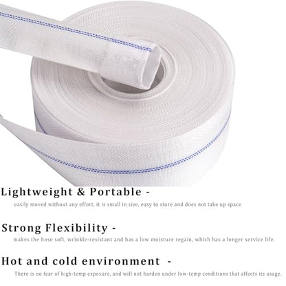 Pool Backwash Hose 4” × 100 ft Fiber Reinforced Discharge Hose General Purpose Flexible Lightweight Lay Flat Pump Drain Pipe Hose for Water Transfer (4in-100ft, Anti-abrasion) - size: 4in-100ft