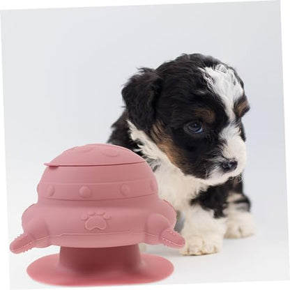 POPETPOP Puppy Milk Station with Pacifiers Silicone Nursing Bowl for Multiple Pets Durable Rabbit and Puppy Feeder Easy to Use Indoor Feeding