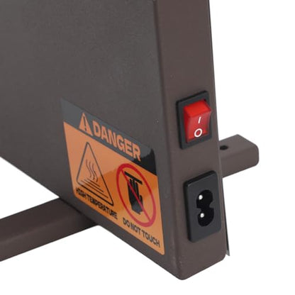 Foldable Chicken Coop Heater – Radiant Heat Panel with Digital Display, Remote Control & Timer, Bite Wire, for Chicks, Poultry & Small/Medium Pets, Brown (US Plug)