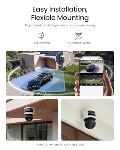 REOLINK OMVI 3i WiFi, 10MP+8MP 4K, Triple-Lens Outdoor Security Camera | 180° Panoramic + Pan-Tilt, SyncTrack&Auto Tracking, Dual-Band WiFi 6, Smart Detection, Local AI Video Search, No Monthly Fees