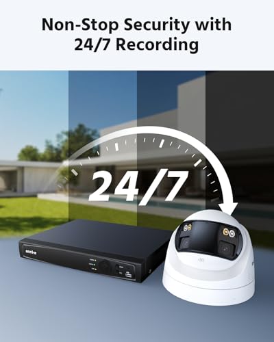 ANNKE 4K PoE Security Camera System with Dual-Lens, 180° Wide Angle, 12MP H.265+ NVR with 2TB HDD, 4pcs 8MP Wired Surveillance IP Cameras Outdoor, Smart AI Human/Vehicle Detection, 2-Way Audio