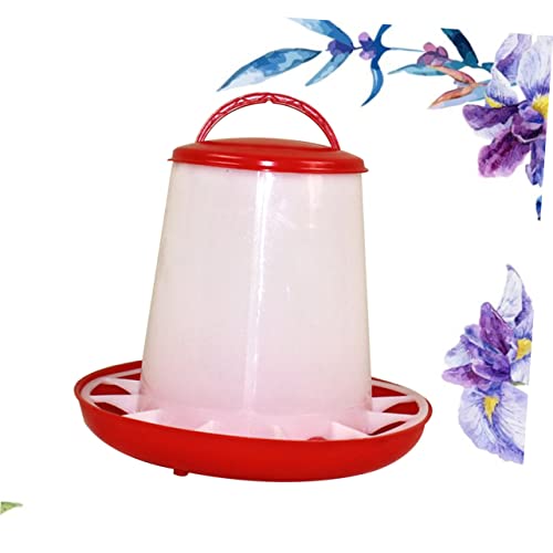 Chicken Feeder No Waste Feeder Cover Automatic Chicken Feeding Bowl for Hens 1pc