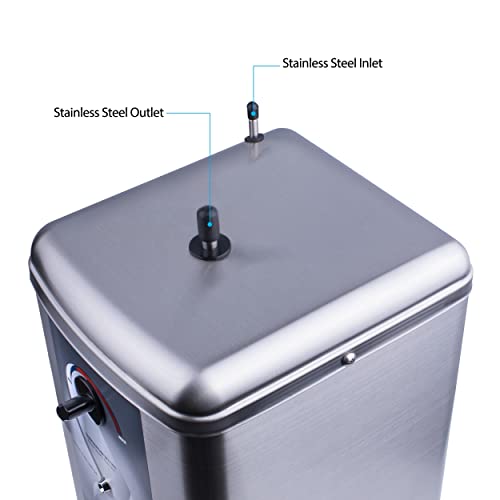 Ready Hot 40-RH-200-SS Instant Hot Water Dispenser System, 2.5 Quarts Manual Dial Tank Only, Stainless Steel - style: Manual Dial