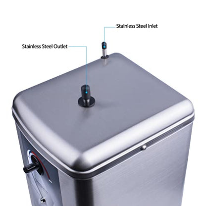 Ready Hot 40-RH-200-SS Instant Hot Water Dispenser System, 2.5 Quarts Manual Dial Tank Only, Stainless Steel - style: Manual Dial