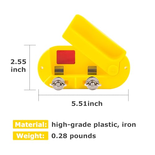 Cut Off Switch Electric Fence Switch of Plastic Single Pole-Yellow - style: 1 Pack