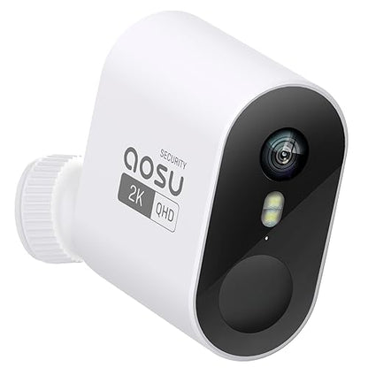 aosu 2K Add-on Camera, Requires WirelessCam/SolarCam aosuBase (NOT Doorbell Base Station), Up to 4 Cameras Can be Connected to 1 aosuBase - style: Add-on-Cam