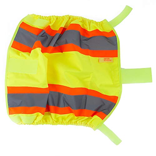 RK-GAITERS Hi-Viz Contrasting Trim Leg Gaiters, Polyester oxford w/PU coating (Lime, 1-Pair)