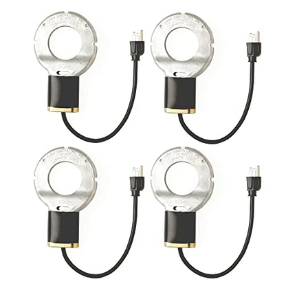 Farm Innovators 150W Premium Electric Submersible DeIcer Heater w/Internal Thermostat for Bird Baths & Concrete Fountains, Cast Aluminum (4 Pack) - size: 4 Count (Pack of 1)