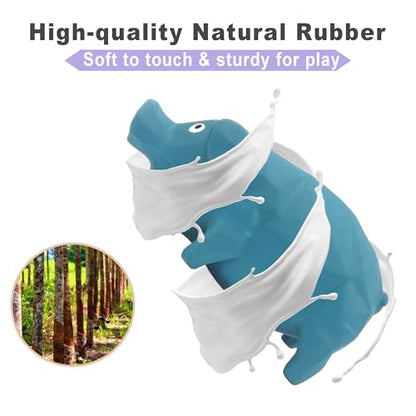 Squeaky Pig Dog Toy That Oinks, Grunting Dog Toy Pig 5.7 inch, Latex Dog Chew Toys for Small & Medium Dogs(2 Pack
