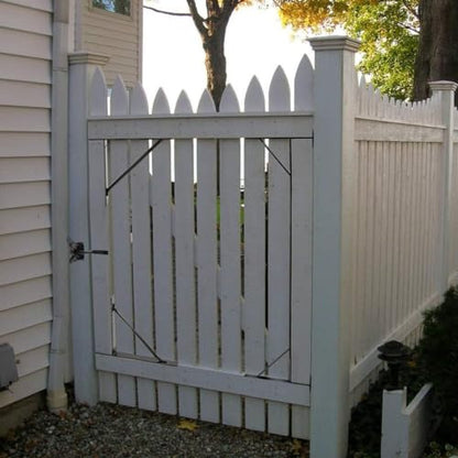 Anti Sag Gate Kit Heavy Duty No Sag Kit Gate Corner Brace Bracket for Wooden Gate Fence with a Self-Locking Gate Latch (No Sag Kit A - 2Set) - style: No Sag Kit A - 2Set