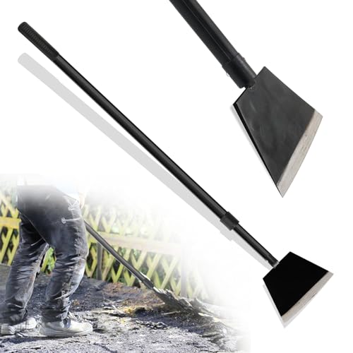 Floor Scraper, Garden Shovel Scraper, Paint Remove Tool for Ice, Tile, Tape, Glue, Ceiling, Concrete Cleaning Kit with 88inch Long Handle Heavy Duty - Metal Blade 4mm Thickness