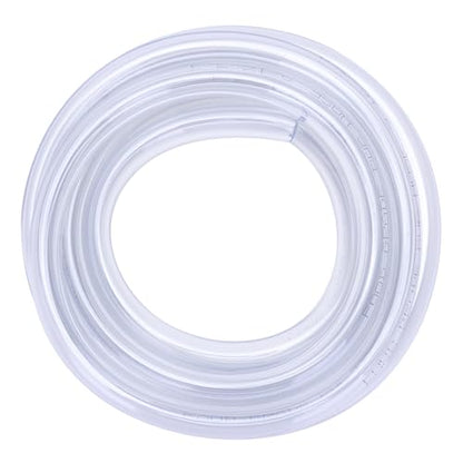 DERNORD PVC Tubing 9/16"ID X 3/4"OD Flexible Clear Vinyl Hose 10 Feet for Food Grade - size: 10 Feet, style: 9/16"ID X 3/4"OD