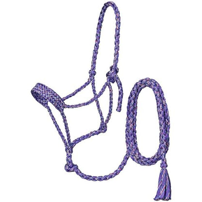 Coolhorse Tough 1 Pony Funfetti Mule Tape Halter w/ 10' Lead (Purple) - color: Purple
