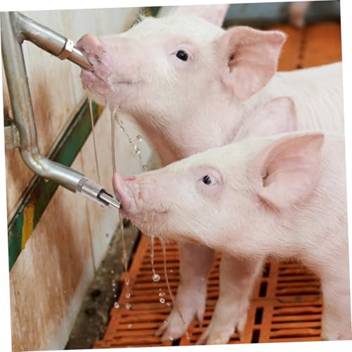 Heavy Duty Pig Drinking Fountain Pig Waterer Nipple Livestock Trough Feeder Nozzle for Cattle Sheep